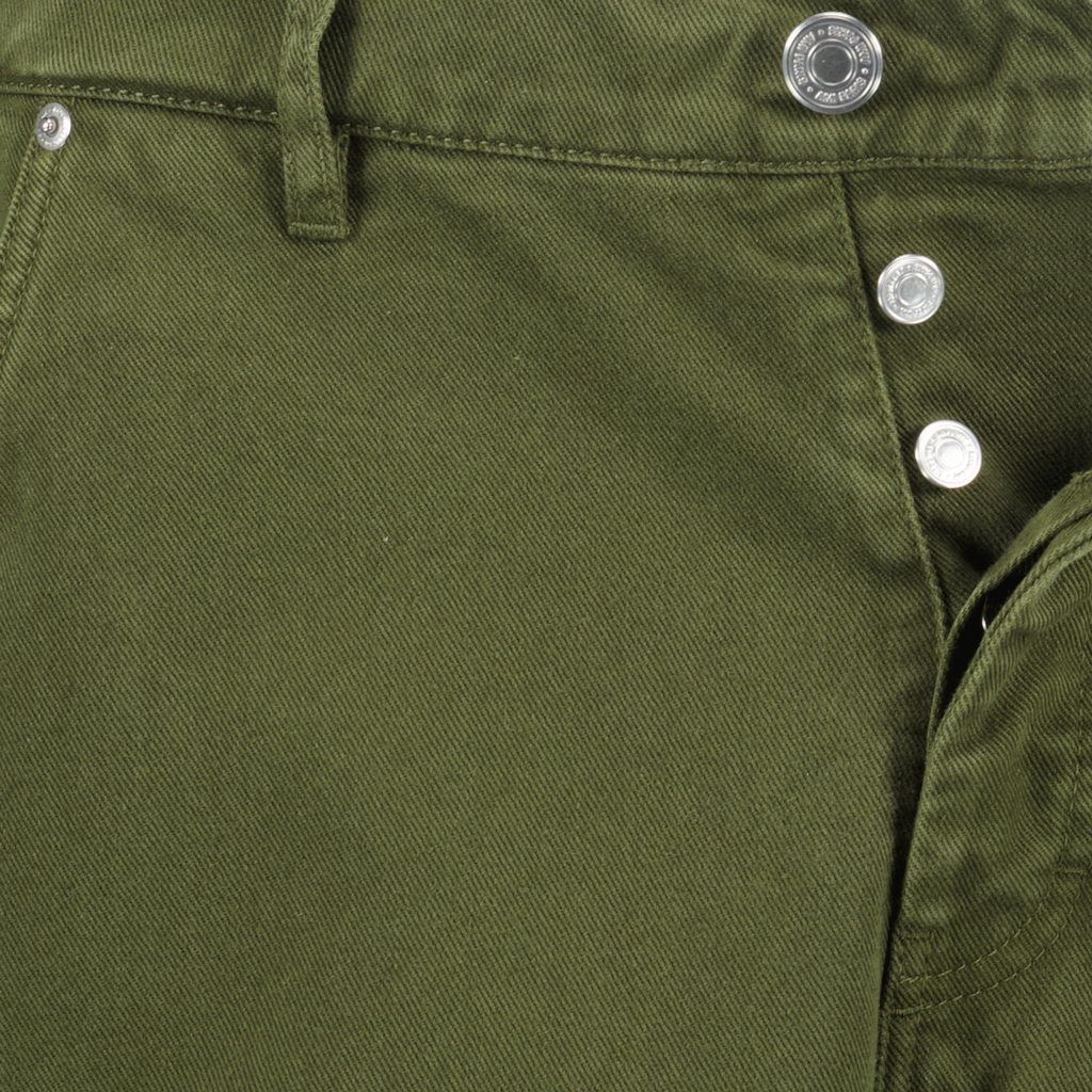 Hosen Weite Beinform Jeans Ami PARIS Khaki Homme