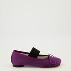Chaussures plates Bailarinas Anatomic Numeric de Satén en Morado Mm6 Violet Femme