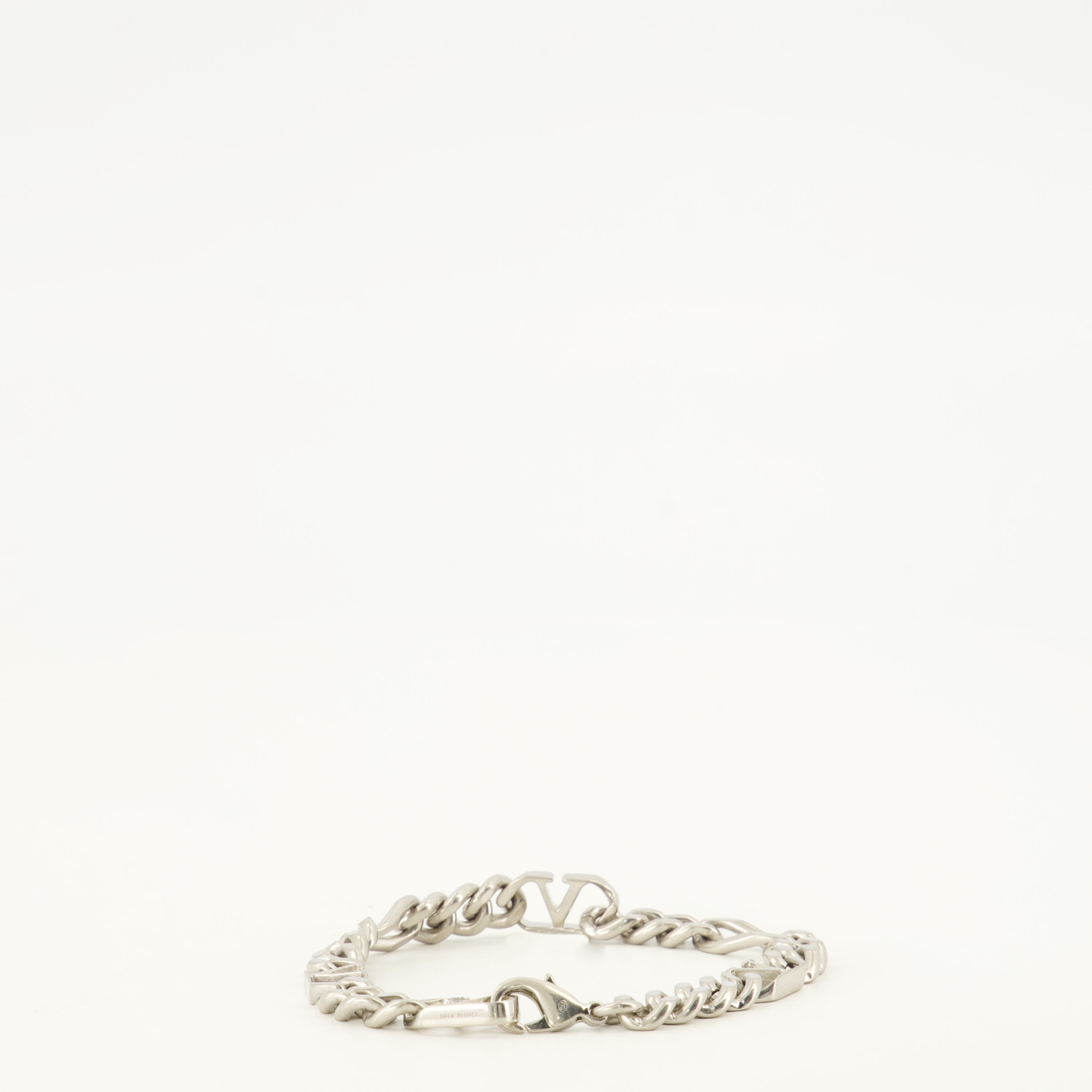 Bijoux Bracelet VLogo en métal Valentino Garavani Argenté Homme
