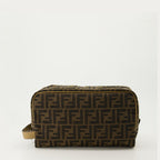 Pochettes Trousse de toilette FF Fendi Marron Homme