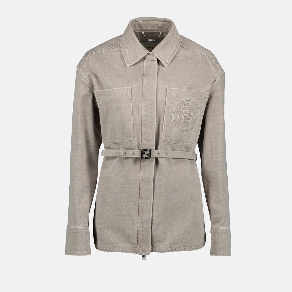 Jaquetas Jaqueta Go-To Fendi Cinza Femme