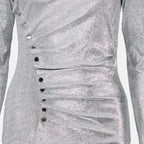 Tops Drapiertes Lurex-Top Rabanne Silber Femme