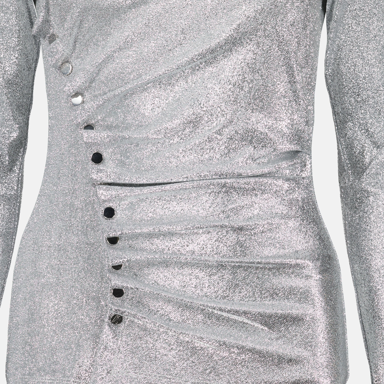 Tops Drapiertes Lurex-Top Rabanne Silber Femme