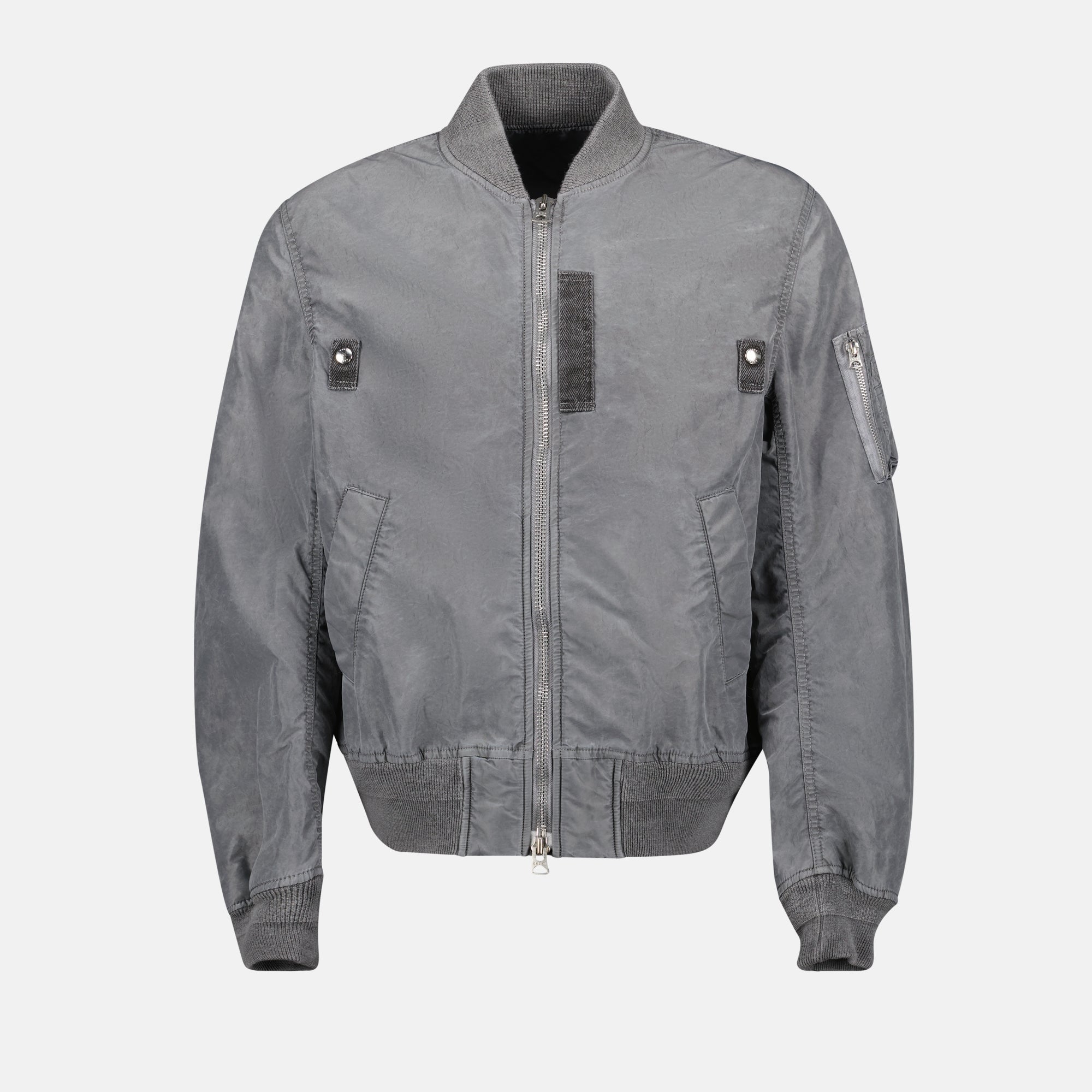 Jackets Bomber en nylon Sacai Gray Homme