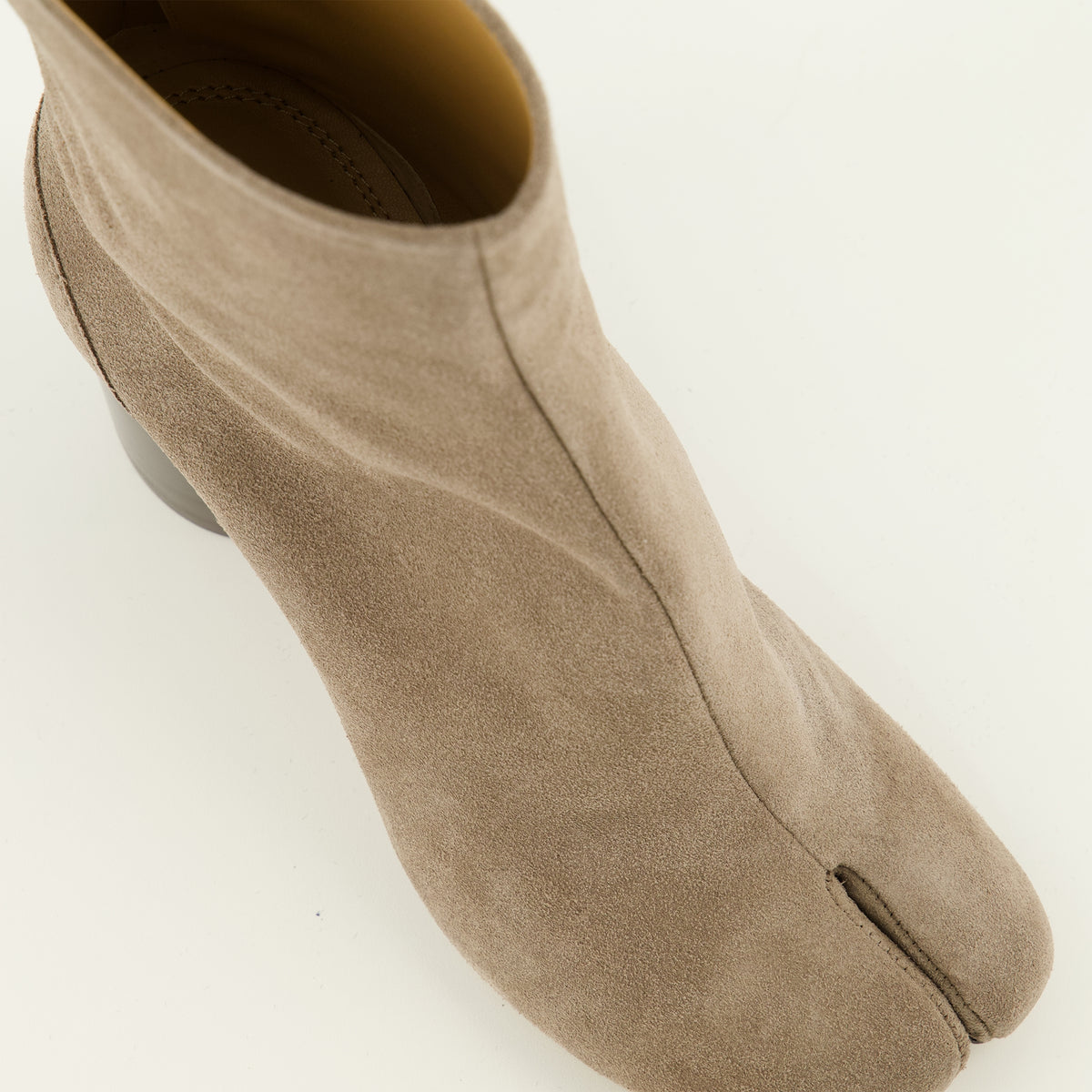 Bottines Bottines Tabi en suède marron Mm6 Marron Femme