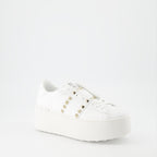 Sneaker Rockstud Plattform Sneakers Valentino Garavani Weiß Femme