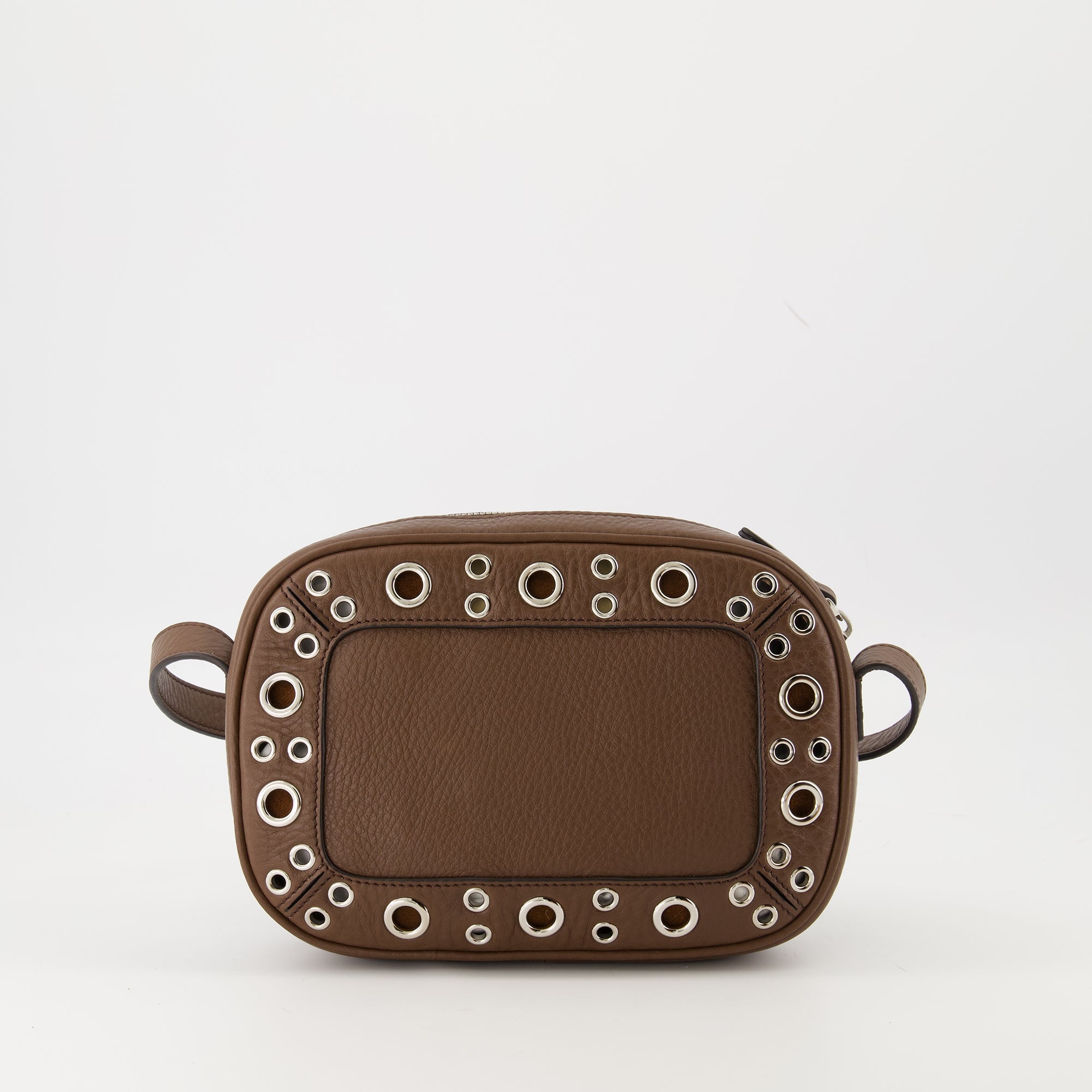 Image of the Valentino Garavani leather Nellcôte clutch for women - Fall-Winter 2025 - Back View