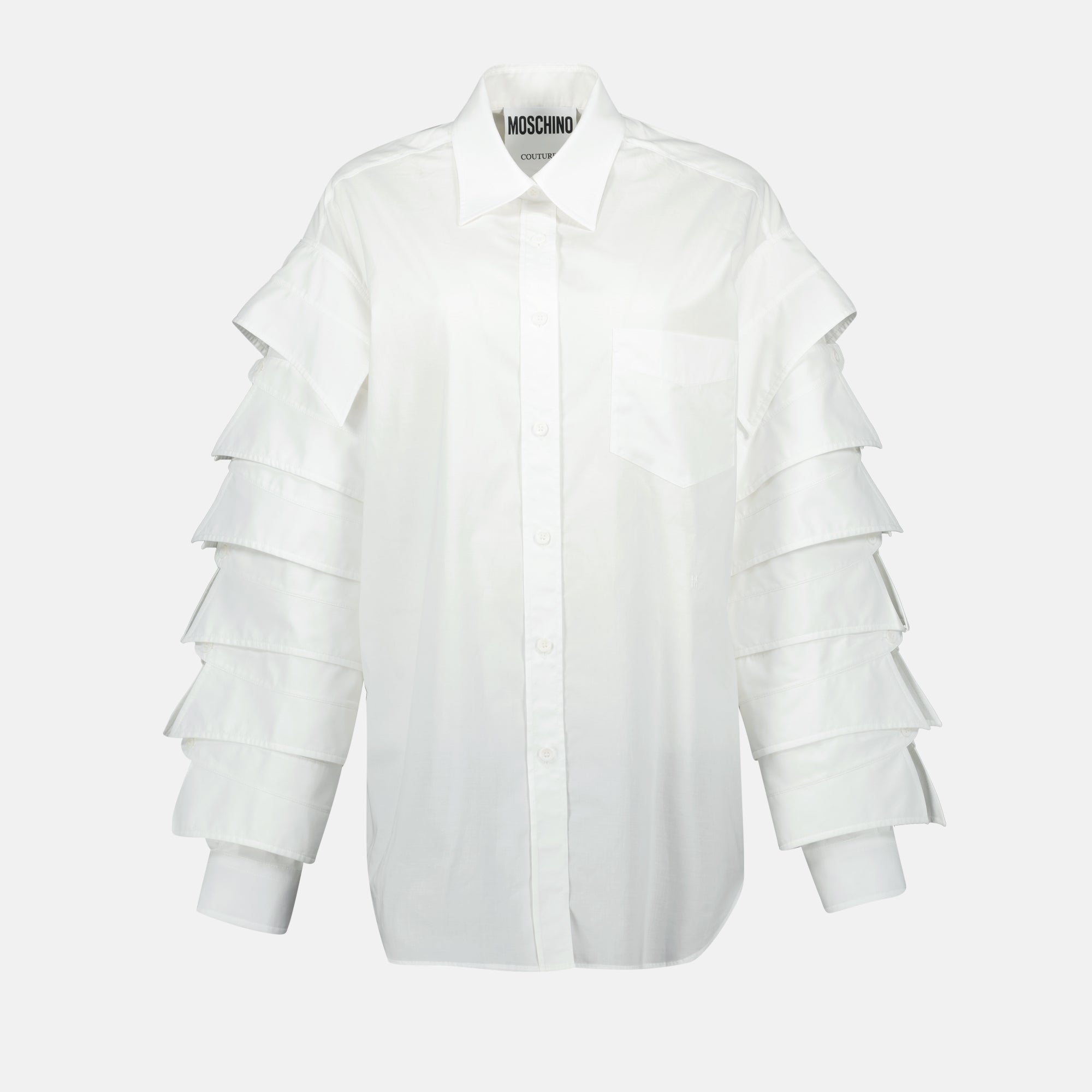 Chemises Chemise à cols Moschino Blanc Femme