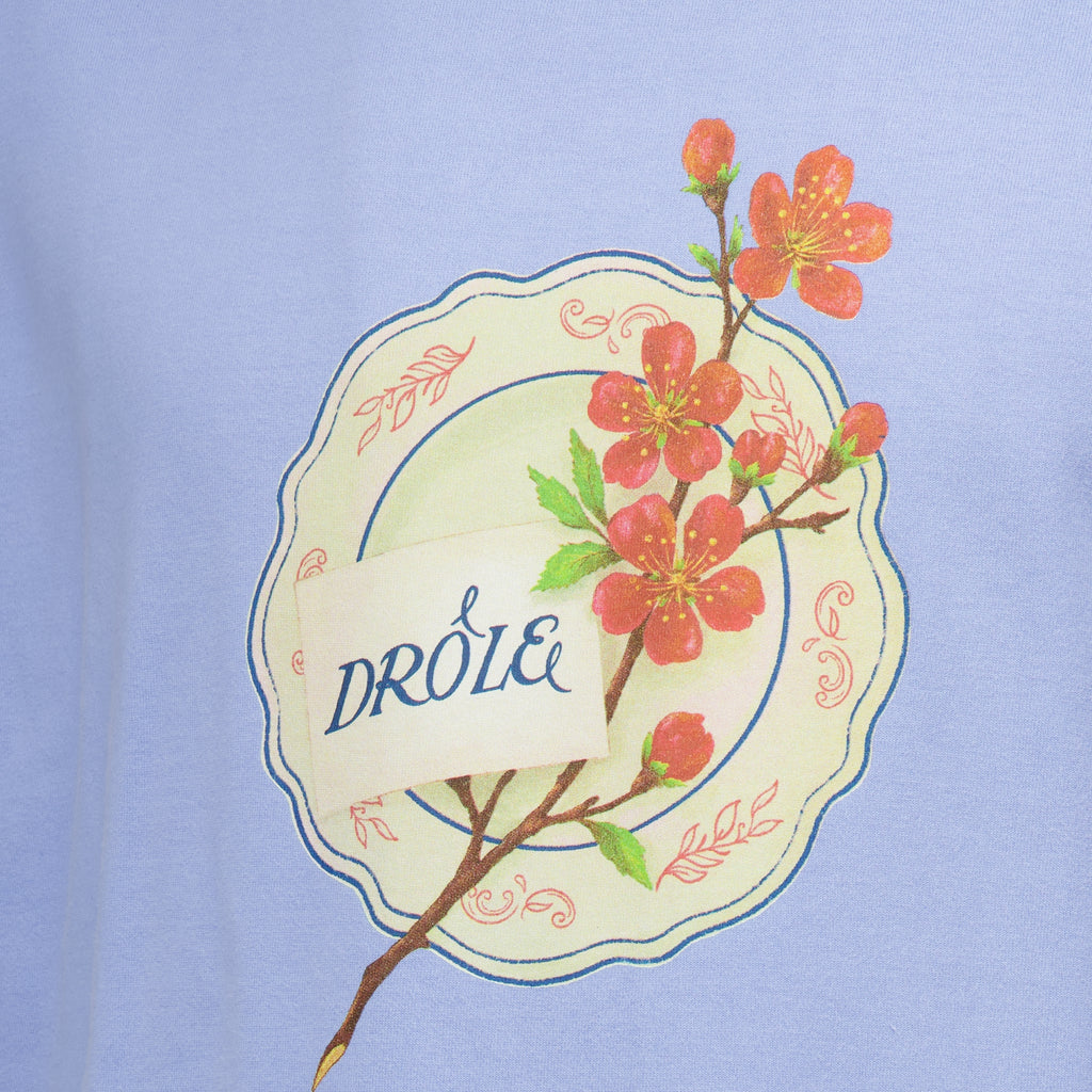 T-shirts Lustiges Porzellan Blau T-Shirt Drole De Monsieur Bleu Homme