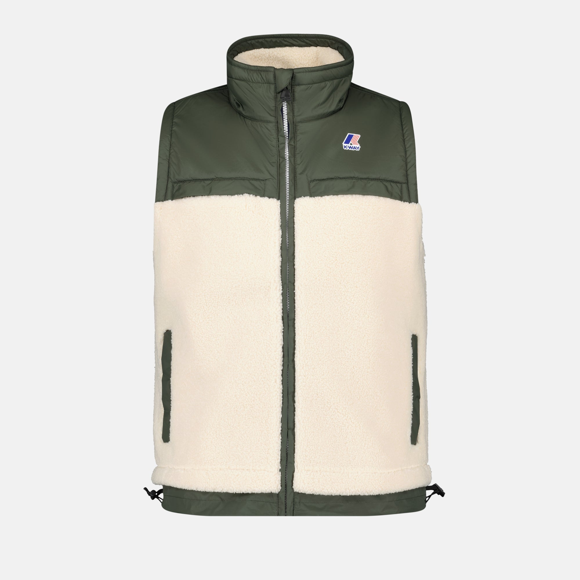 Vestes Veste Le Vrai 3.0 sans manches K-Way Kaki Unisexe