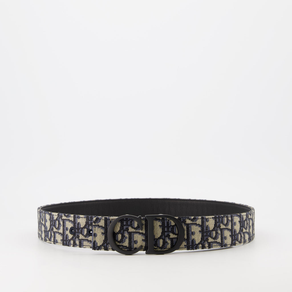 Cinture Ceinture Oblique réversible Dior Beige Homme