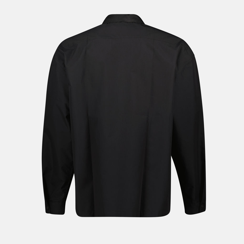 Vestes Chemise en coton technique Prada Noir Homme