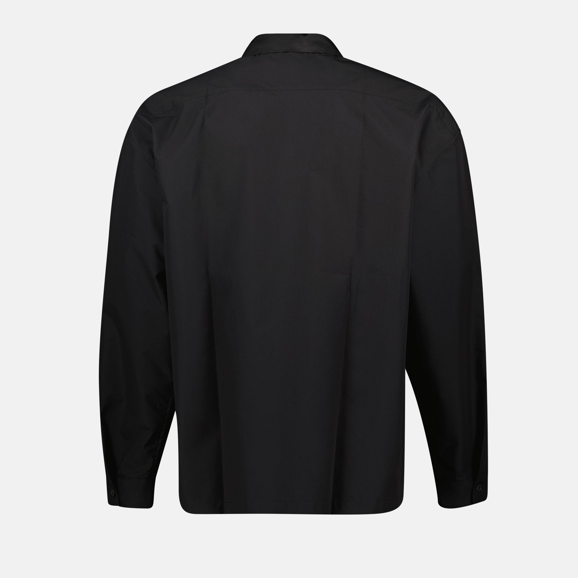 Vestes Chemise en coton technique Prada Noir Homme