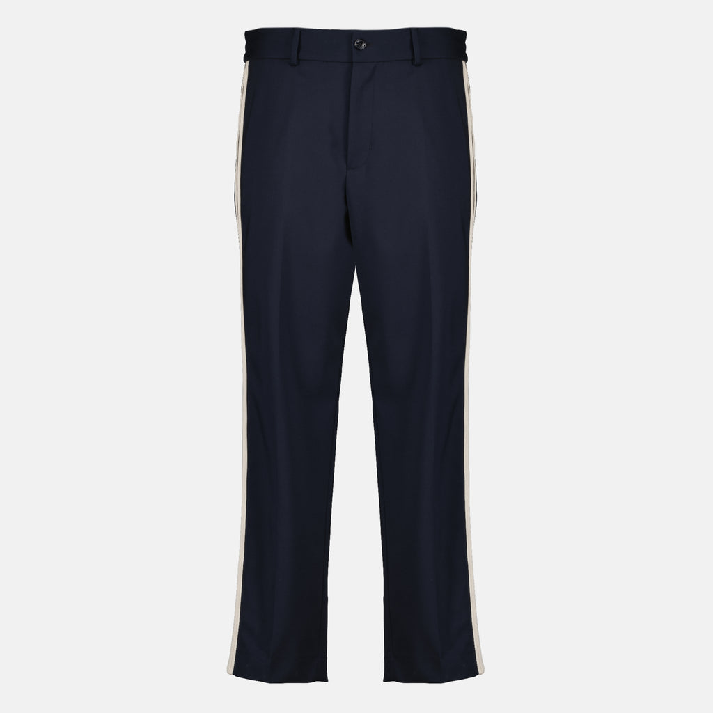 Pantalons Pantalon en coton bleu marine Moncler Bleu foncé Homme