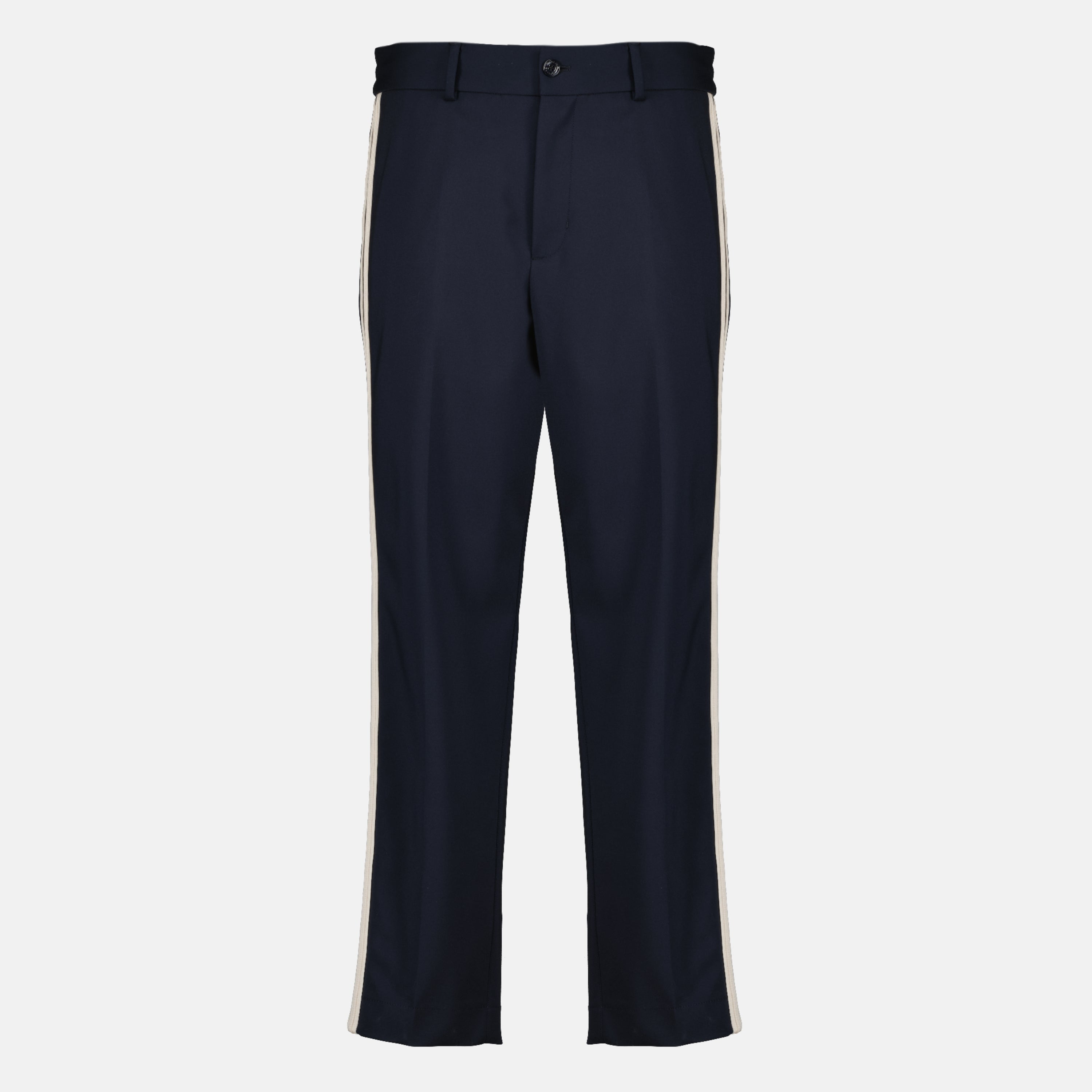 Pantalons Pantalon en coton bleu marine Moncler Bleu foncé Homme