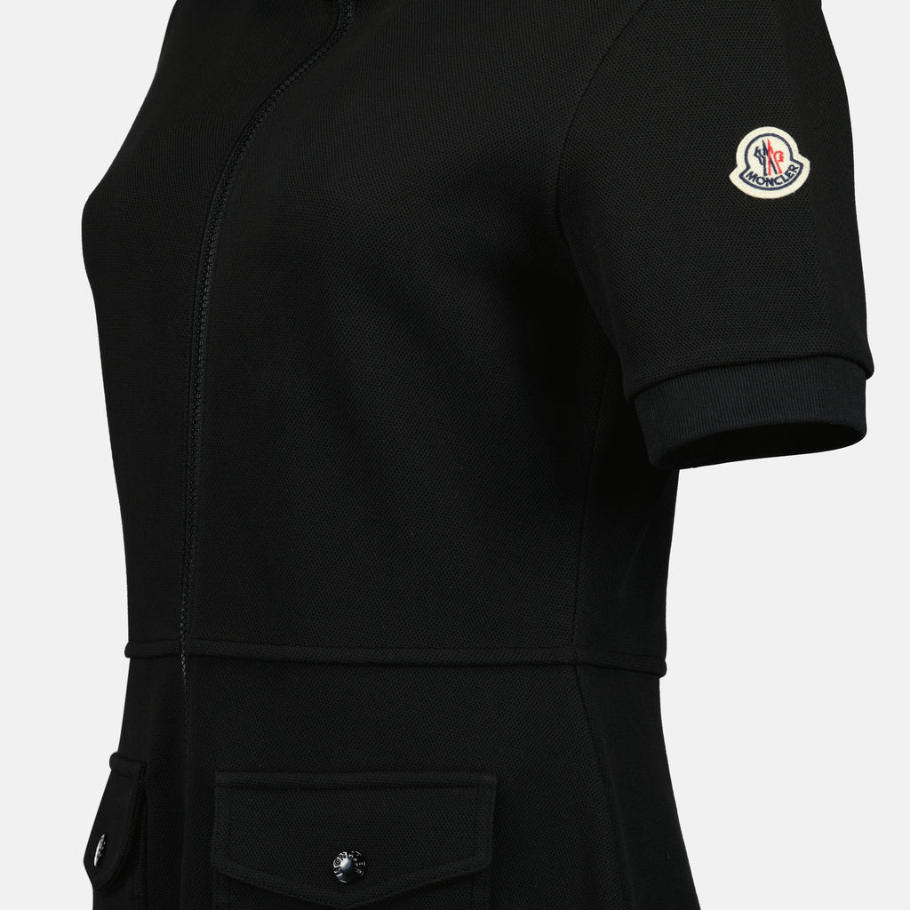 Robes Robe zipée Moncler Noir Femme