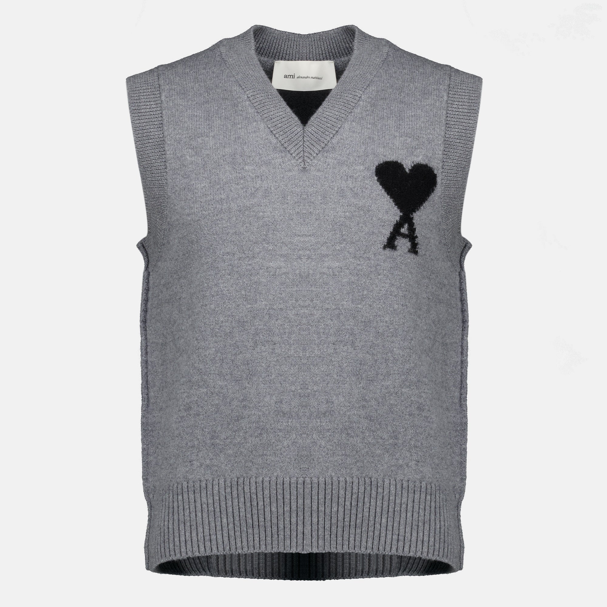 Maille Suéter sin mangas gris AMI de Coeur Ami PARIS Gris Homme