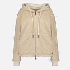 Imagen del Sudadera con cremallera de teddy reversible de la marca Moncler para Mujer - Temporada Otoño-Invierno 2025 - Vista Frontal