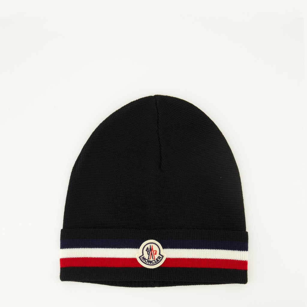 Bild des Moncler-Marken Herren-Trikolore-Mützen - Herbst-Winter 2025 - Frontansicht