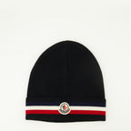 Bild des Moncler-Marken Herren-Trikolore-Mützen - Herbst-Winter 2025 - Frontansicht