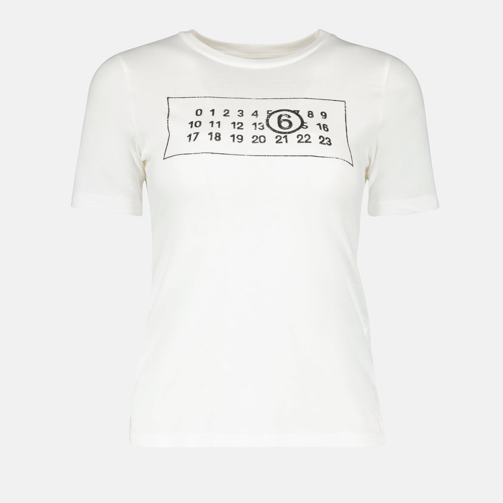 Tシャツ Numeric T-shirt Mm6 白 Femme