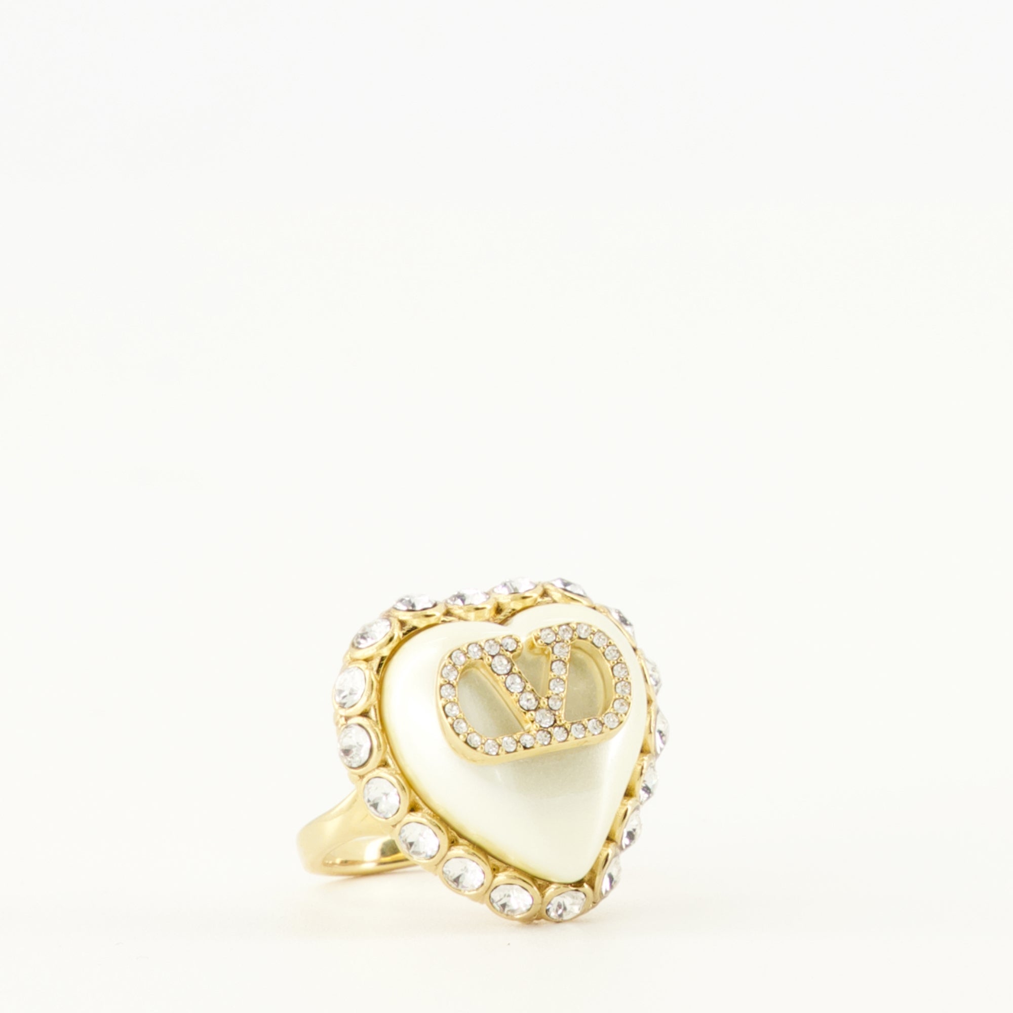 Image de l'article Bague Coeur avec cristaux Swarovski® de la marque Valentino Garavani pour Femme - Saison Printemps-Été 2026 - Vue détaillée_2