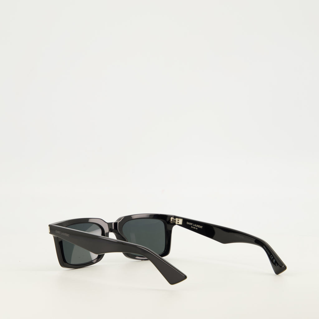 Lunettes SL 860 Schwarze Sonnenbrille Saint Laurent Noir Unisexe