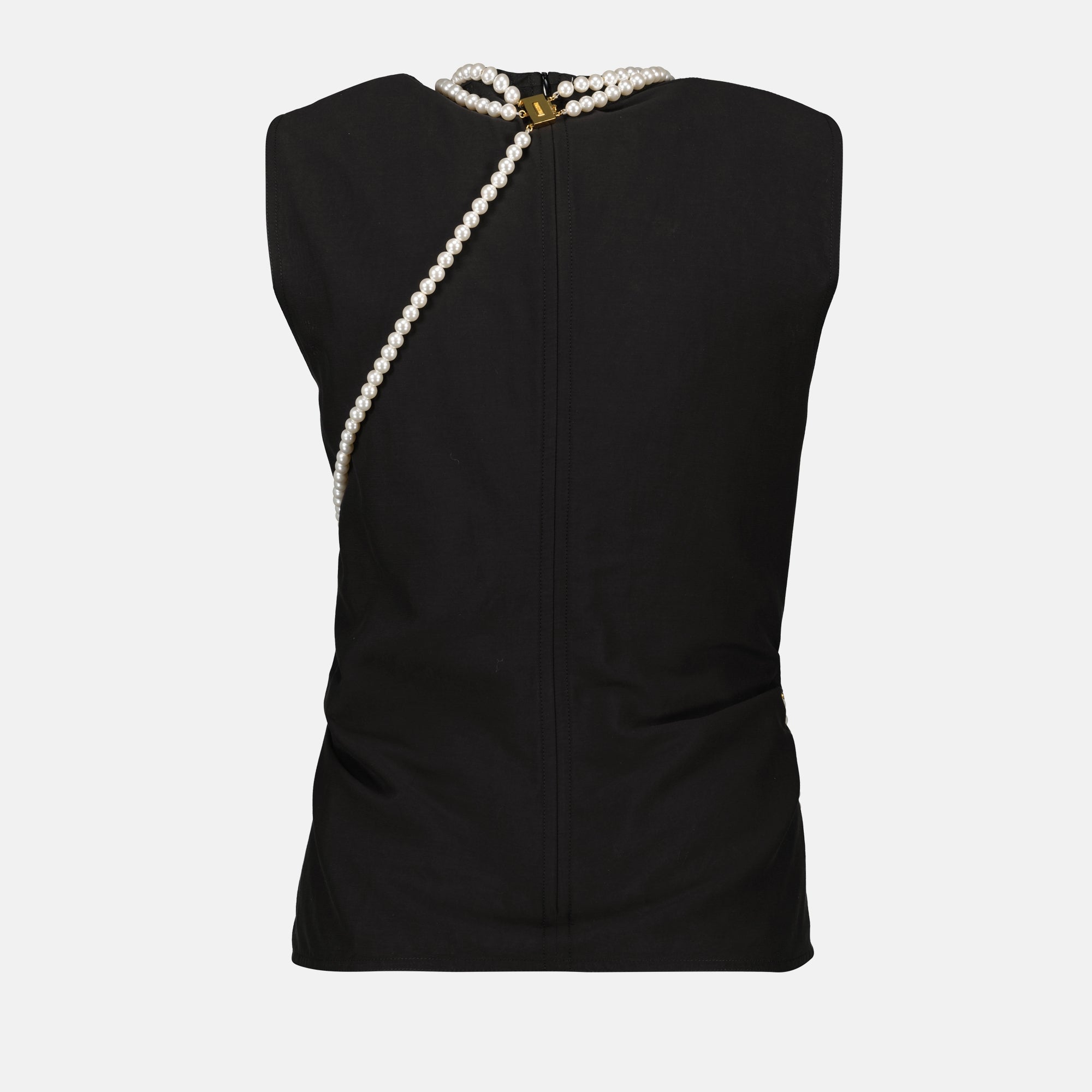 Tops Top à perles Moschino Noir Femme