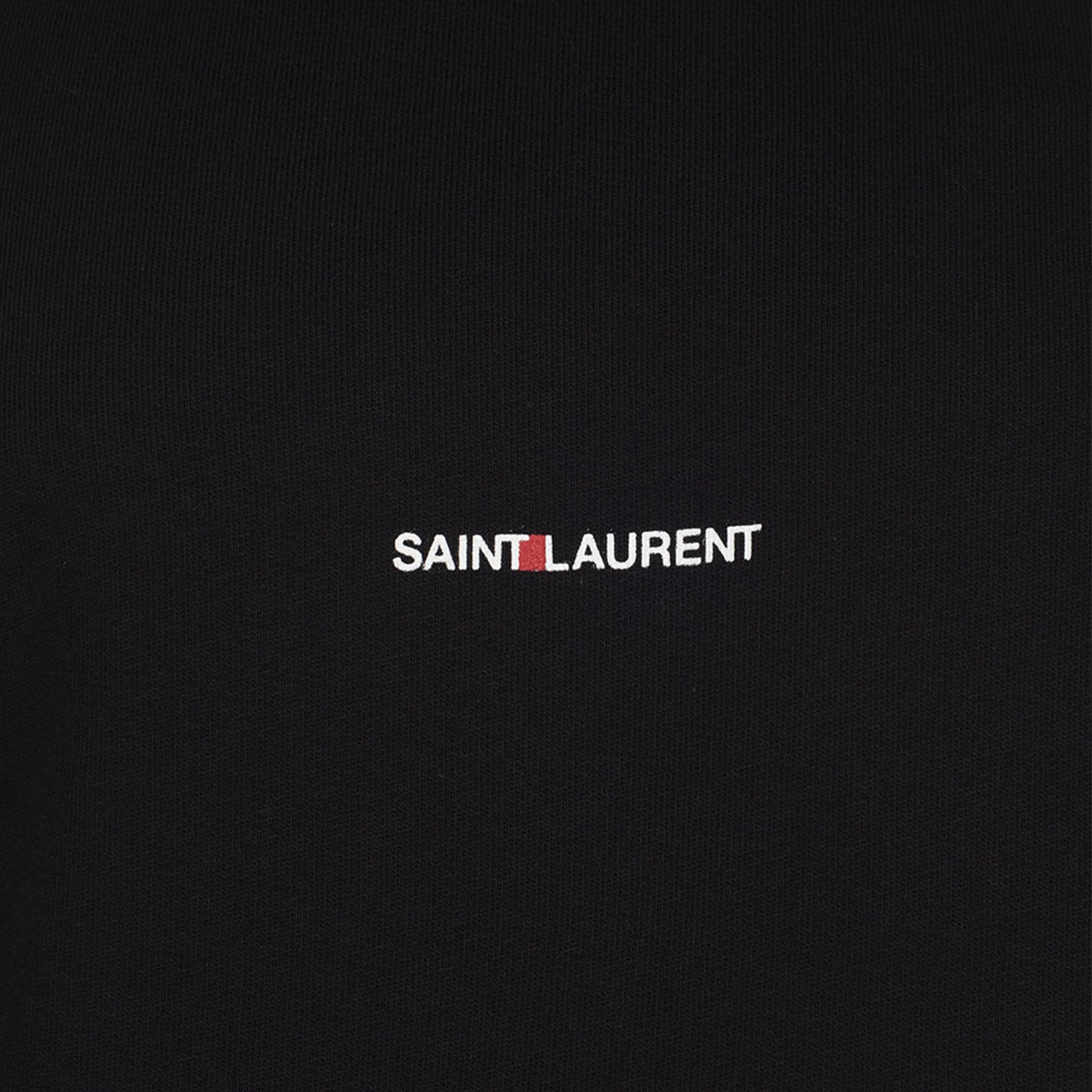 Felpe Felpa con Cappuccio Logo Saint Laurent Nero Homme