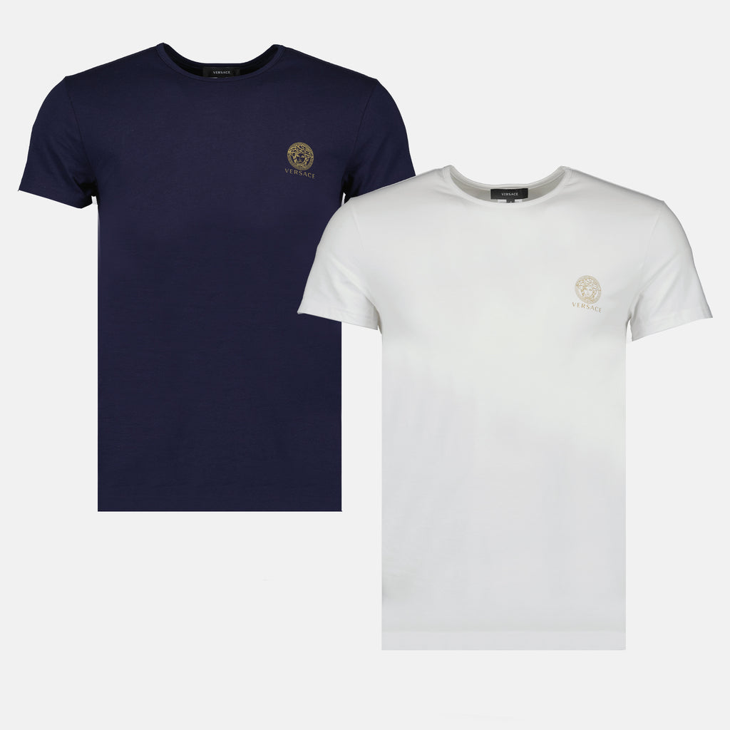 Intimo e homewear Lot de tricots de corps Versace Bianco Homme