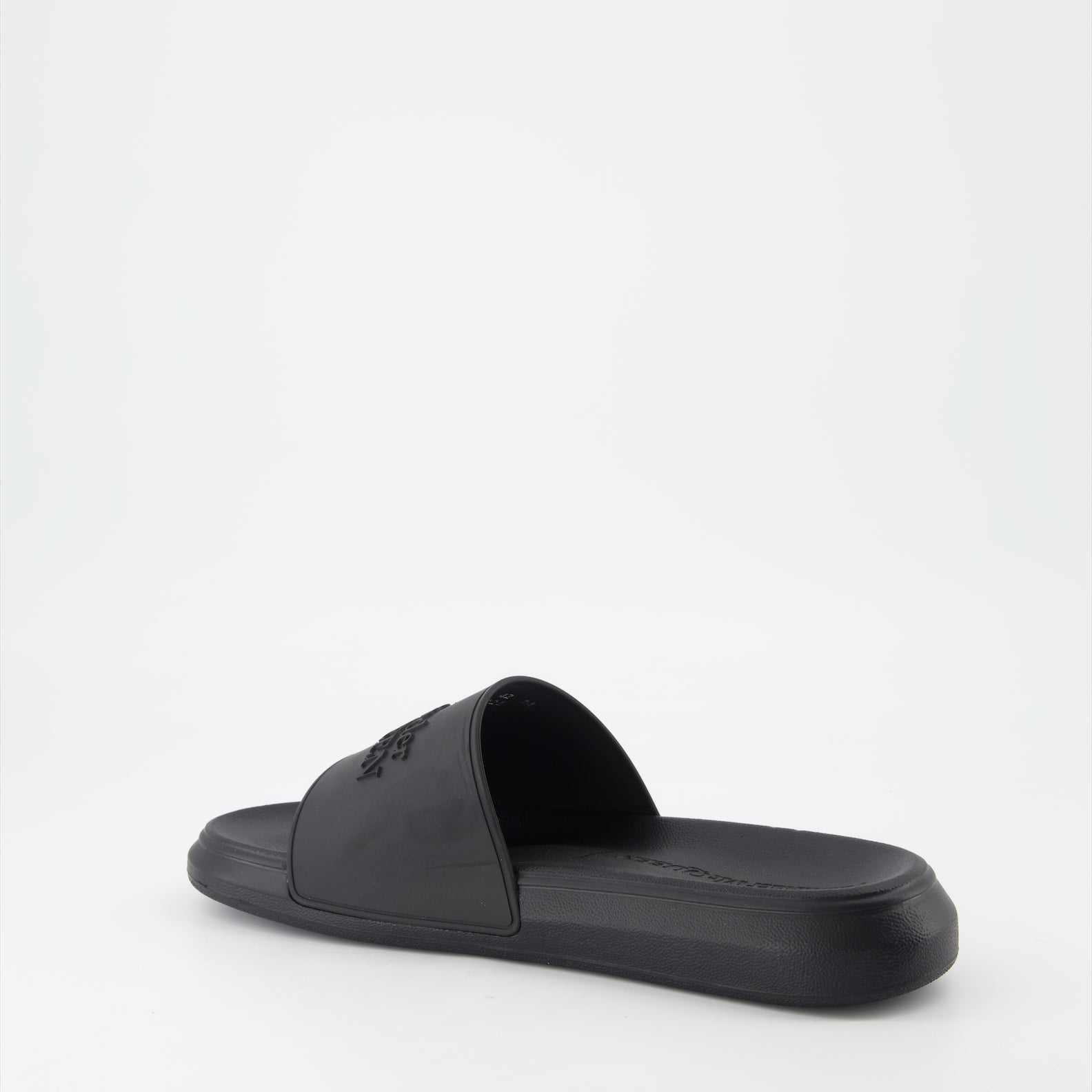 Offene schuhe Claquettes à logo Alexander McQueen Schwarz Homme