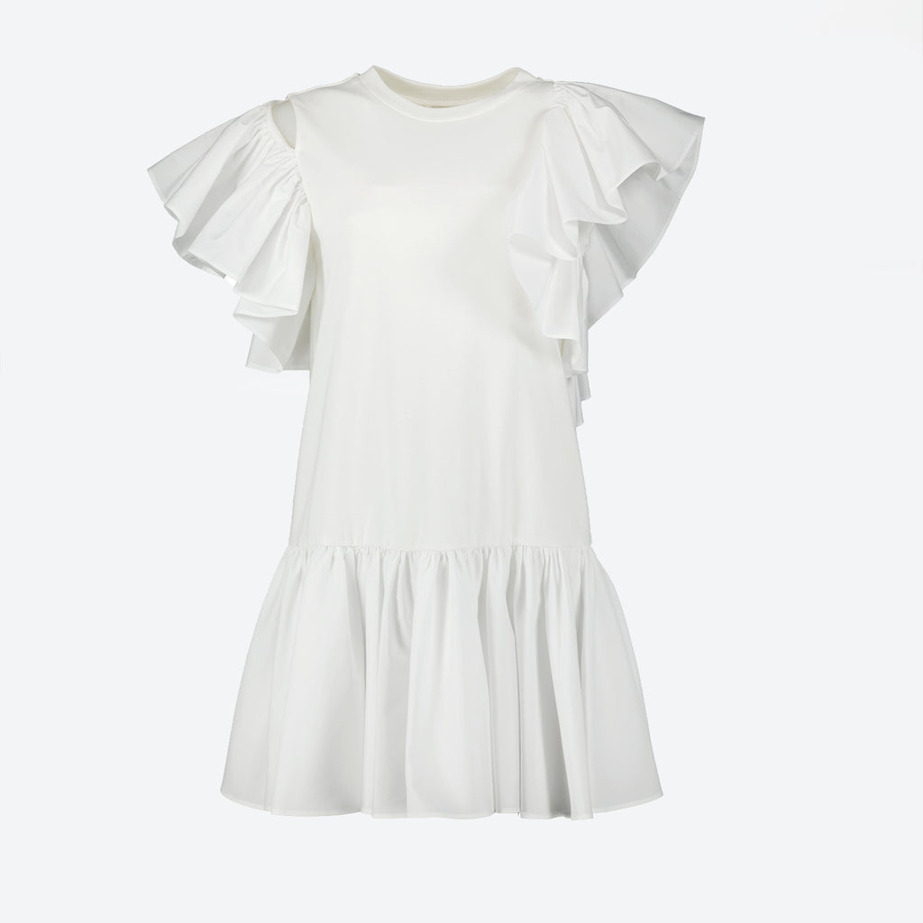 Vestidos Robe à volants Alexander McQueen Branco Femme