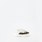 Chaussures Baskets FF Fendi Marron Enfants