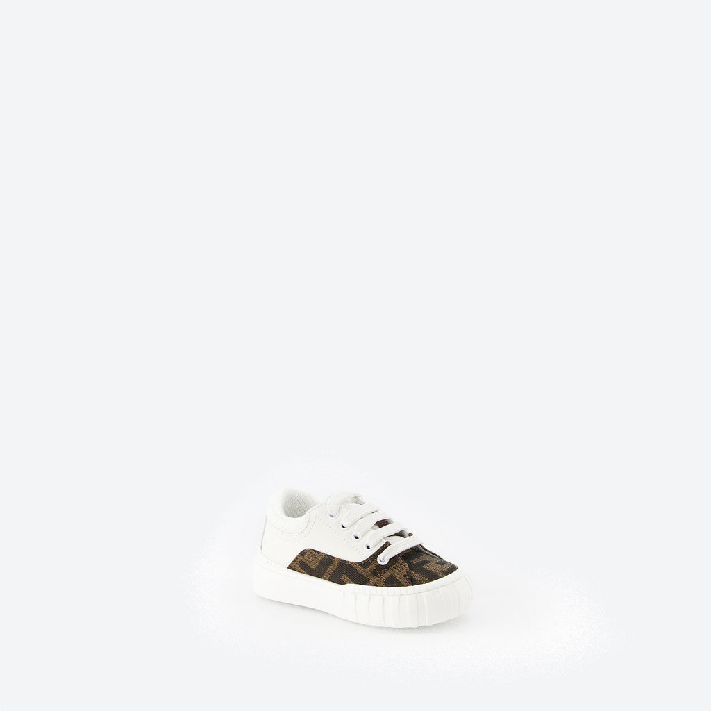 Chaussures Baskets FF Fendi Marron Enfants