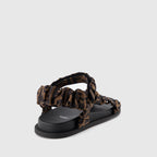 Sapatos abertos Sandales La Touche Fendi Fendi Marrom Femme