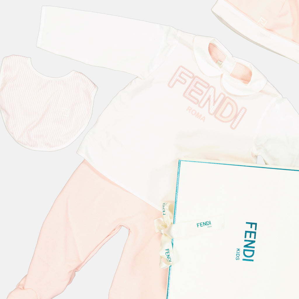 Vêtements Ensemble rose et blanc Fendi Rose Enfants