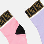 Accessori Lot de chaussettes FF Fendi Rosa Bambini