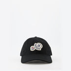 Chapeaux, casquettes et bonnets Casquette à double logo Moncler Noir Homme