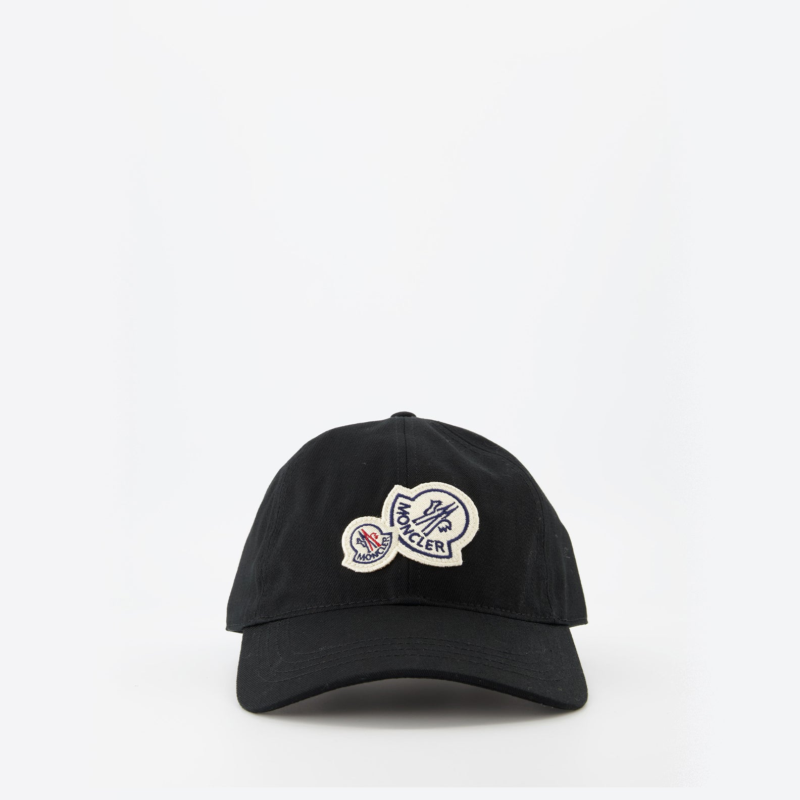 Chapeaux, casquettes et bonnets Casquette à double logo Moncler Noir Homme