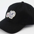 Chapeaux, casquettes et bonnets Casquette à double logo Moncler Noir Homme