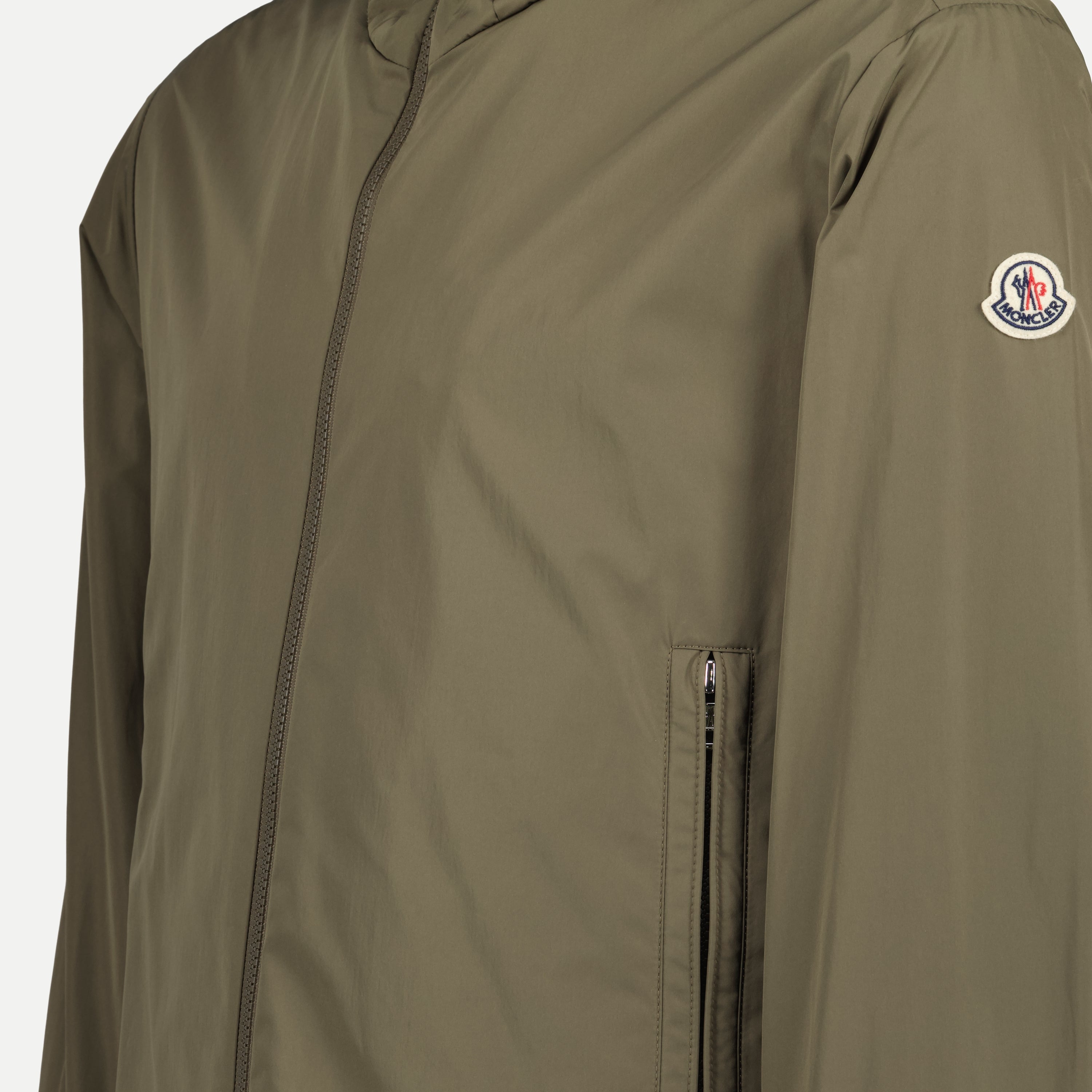 Vestes Veste Traversier Moncler Kaki Homme
