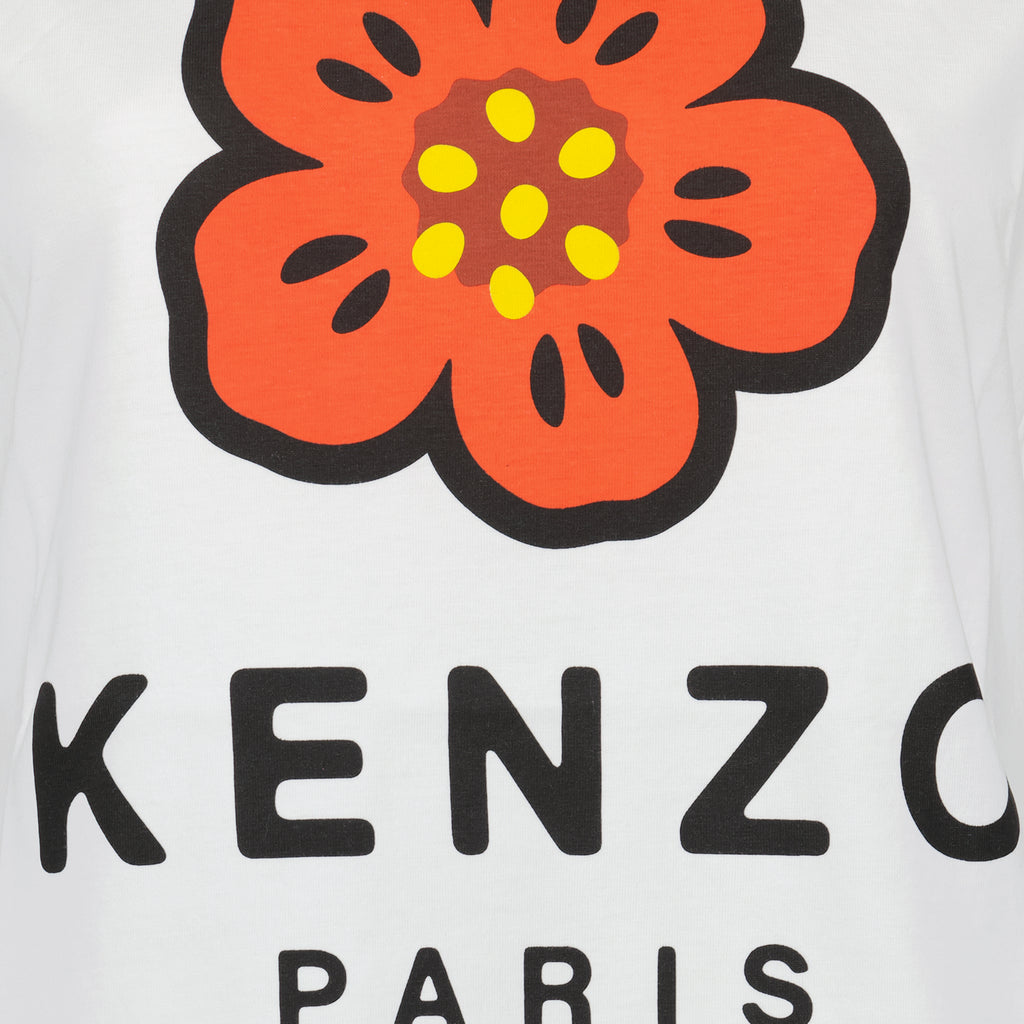 Tシャツ ボーカーフラワー Tシャツ Kenzo 白 女性