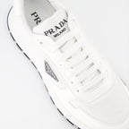 Baskets Baskets en nylon Prada Blanc Homme