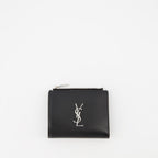 Kleine lederwaren Portemonnaie Cassandre Saint Laurent Schwarz Homme