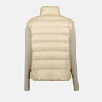 Jacken Veste bi-matière matelassé Moncler Beige Femme