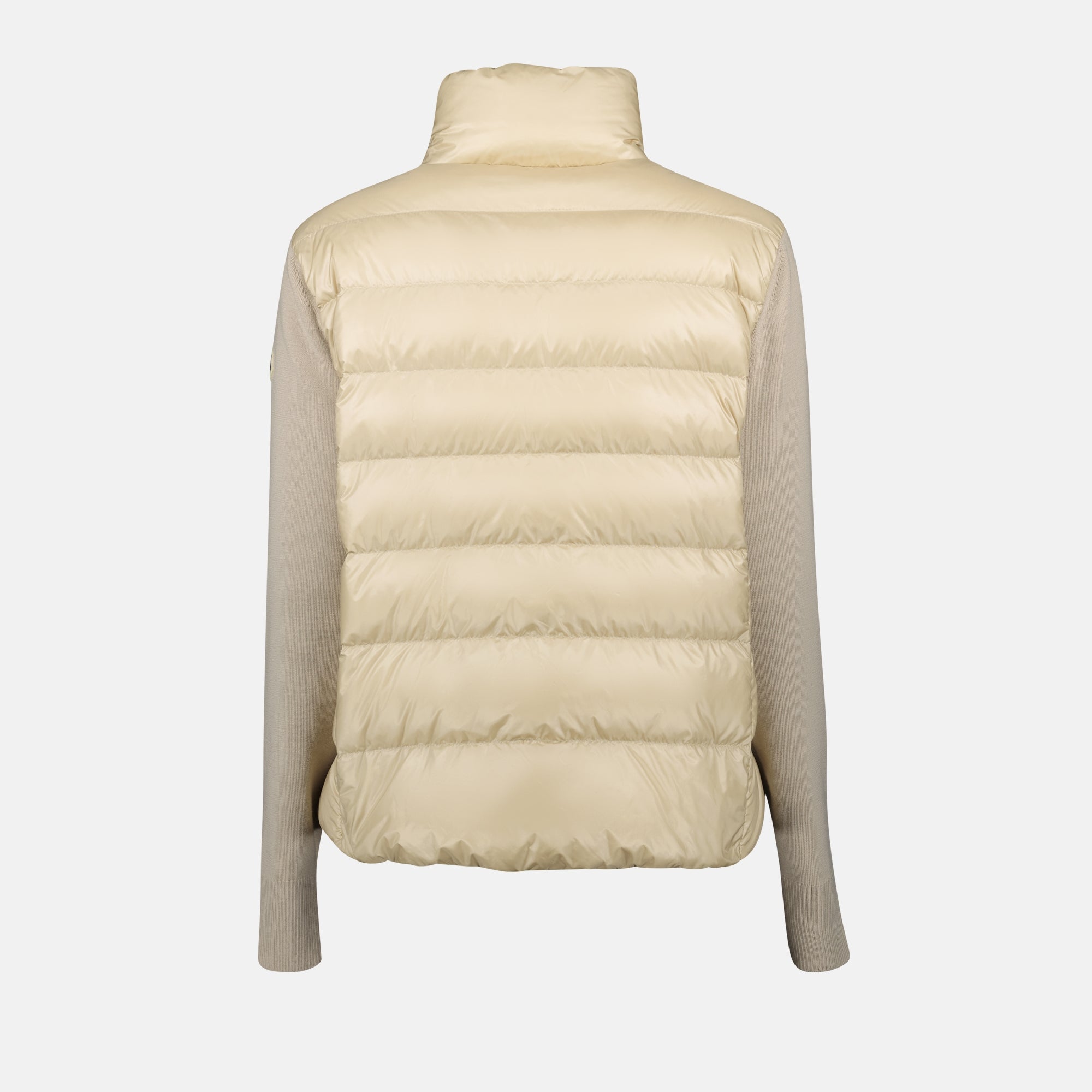 Vestes Veste bi-matière matelassé Moncler Beige Femme
