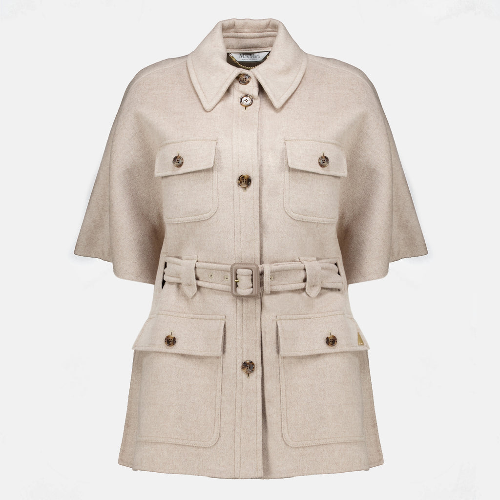 Vestes Casaco de Cachecol Bege Max Mara Beige Femme