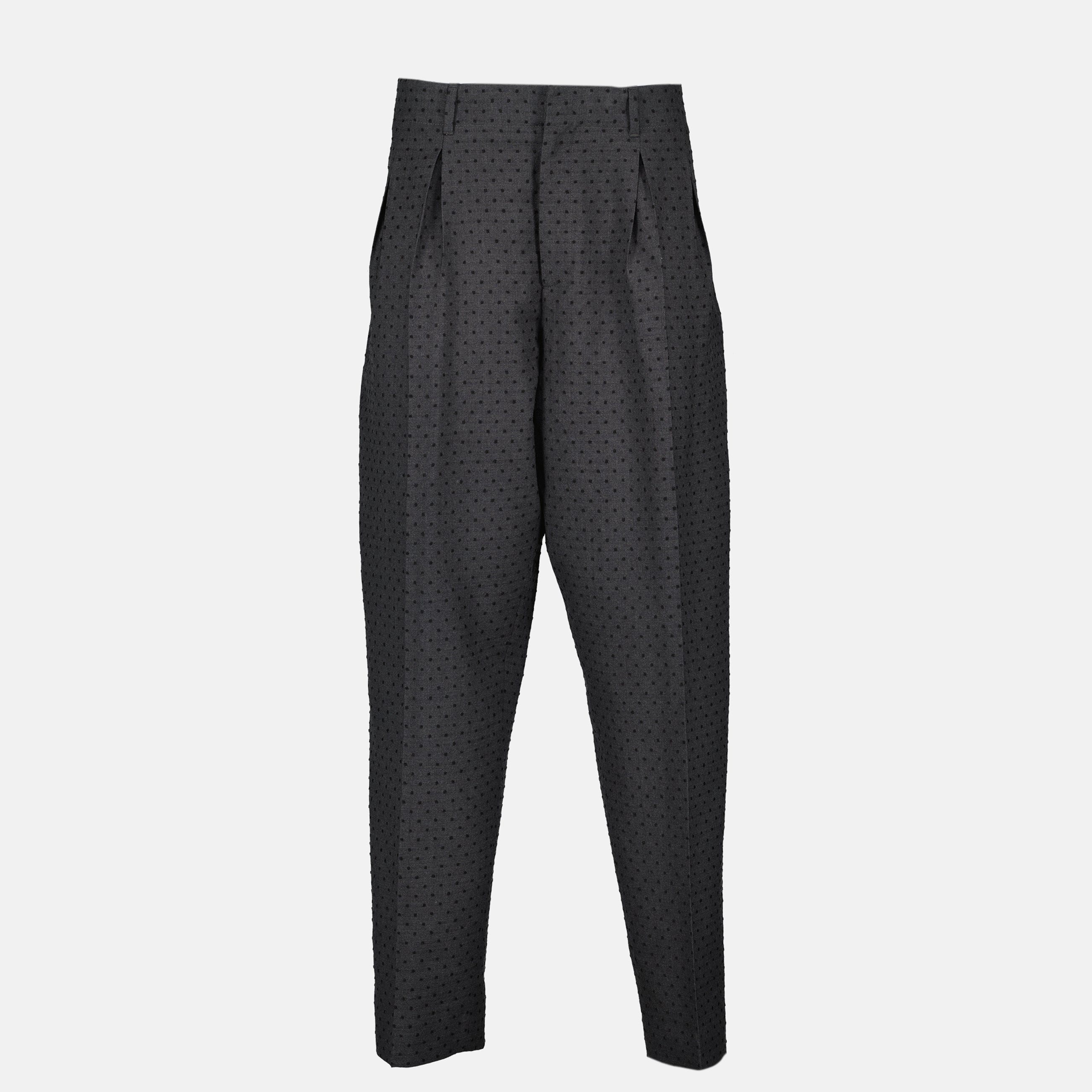 Pantalons Pantaloni Plissettati Dior Gris Homme