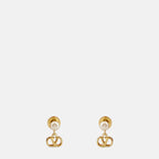 Bijoux Boucles d'oreilles Vlogo Valentino Garavani Doré Femme