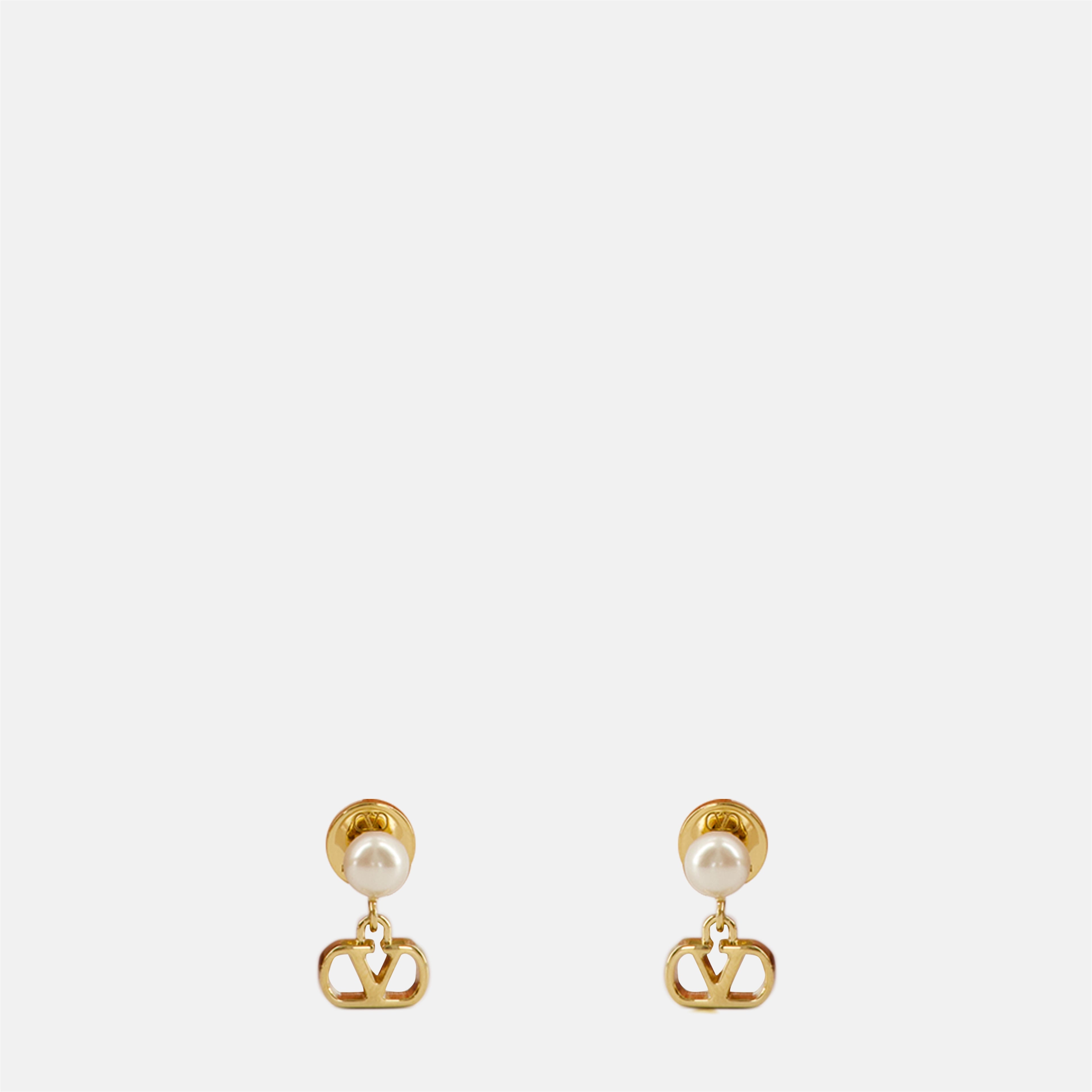 Bijoux Boucles d'oreilles Vlogo Valentino Garavani Doré Femme